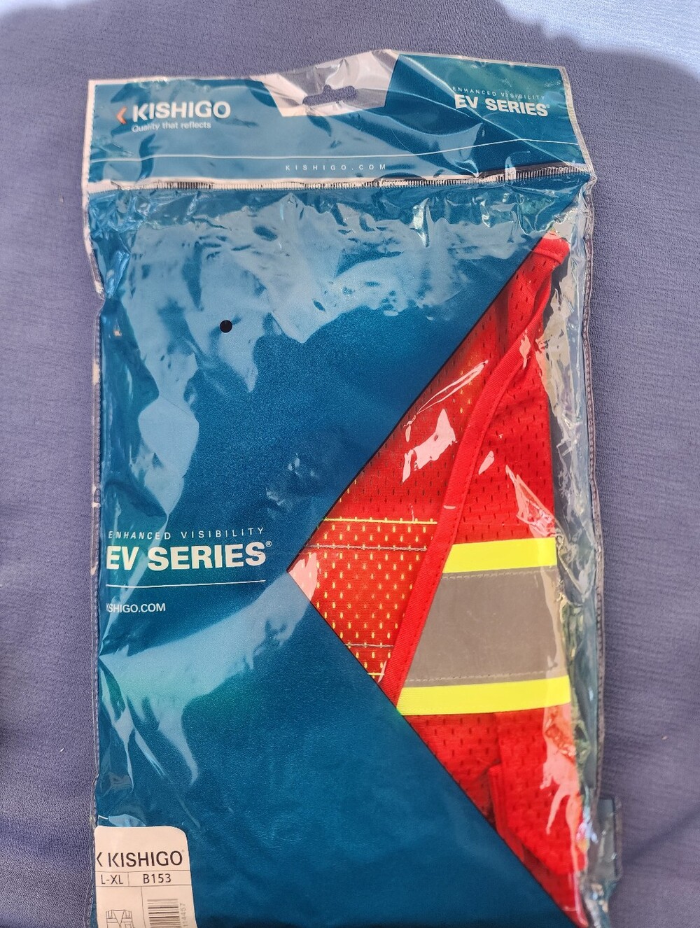 EV Series High-Visibility Red Safety Vest - Men Xlarge